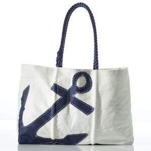 Sea Bags recycled sail large anchor tote bag